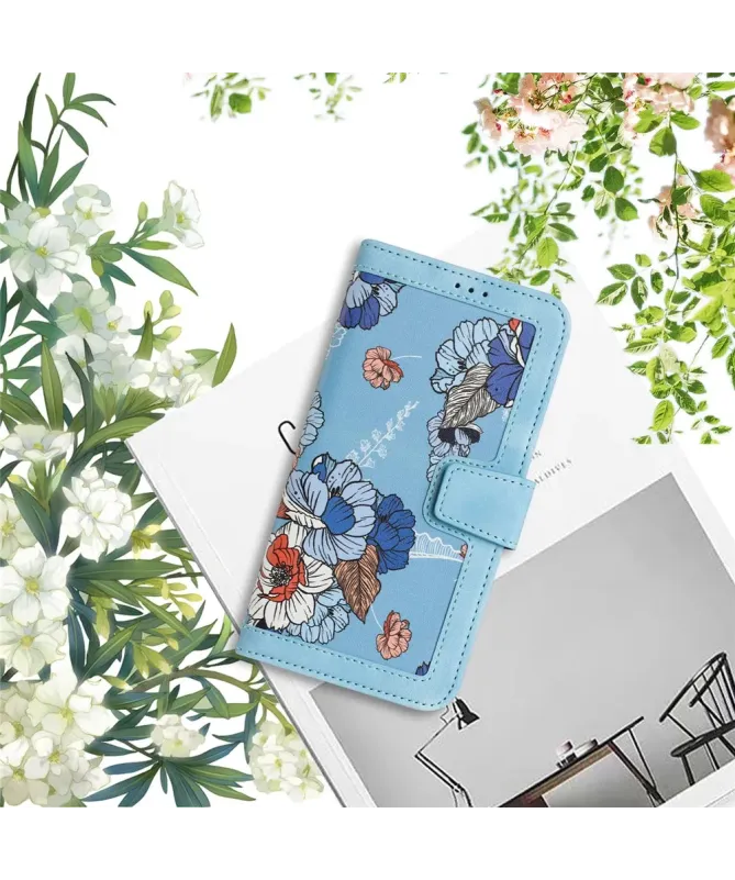 Housse Honor 400 Smart 5G / 4G Florale avec Dragonne