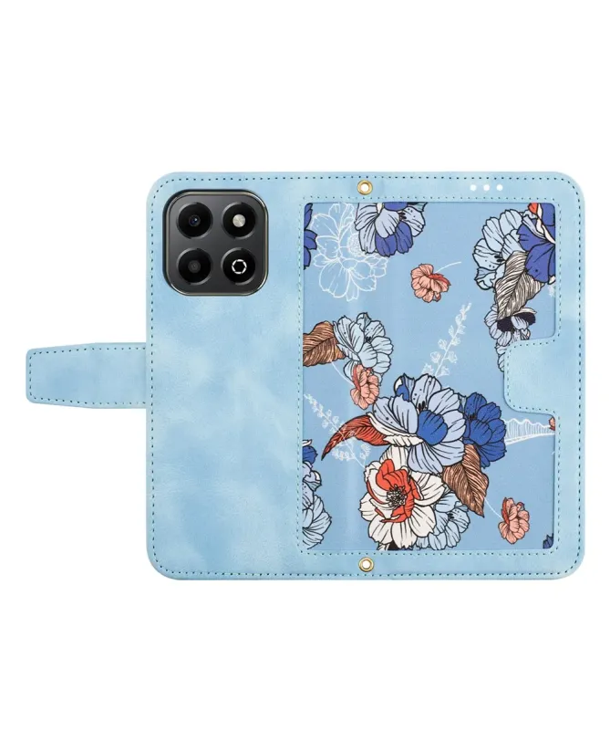 Housse Honor 400 Smart 5G / 4G Florale avec Dragonne
