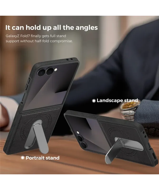 Coque Samsung Galaxy Z Flip 7 MagSafe avec Béquille Rotative 360°