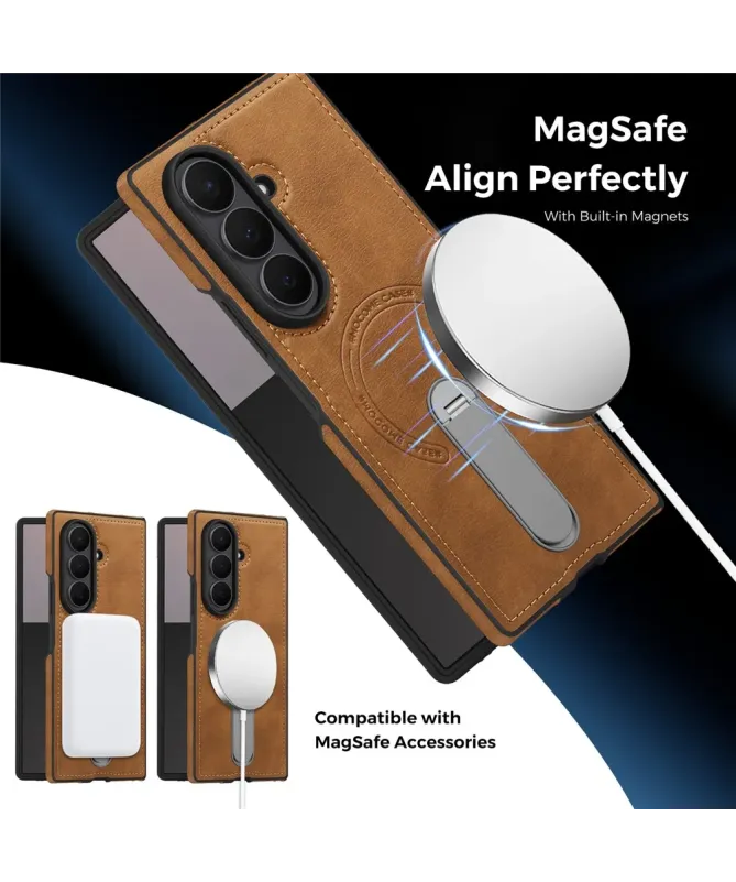 Coque Samsung Galaxy Z Fold 7 MagSafe avec Béquille Rotative 360°