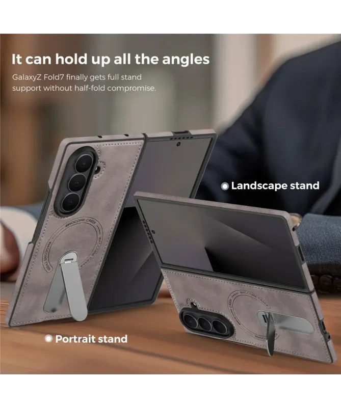 Coque Samsung Galaxy Z Fold 7 MagSafe avec Béquille Rotative 360°