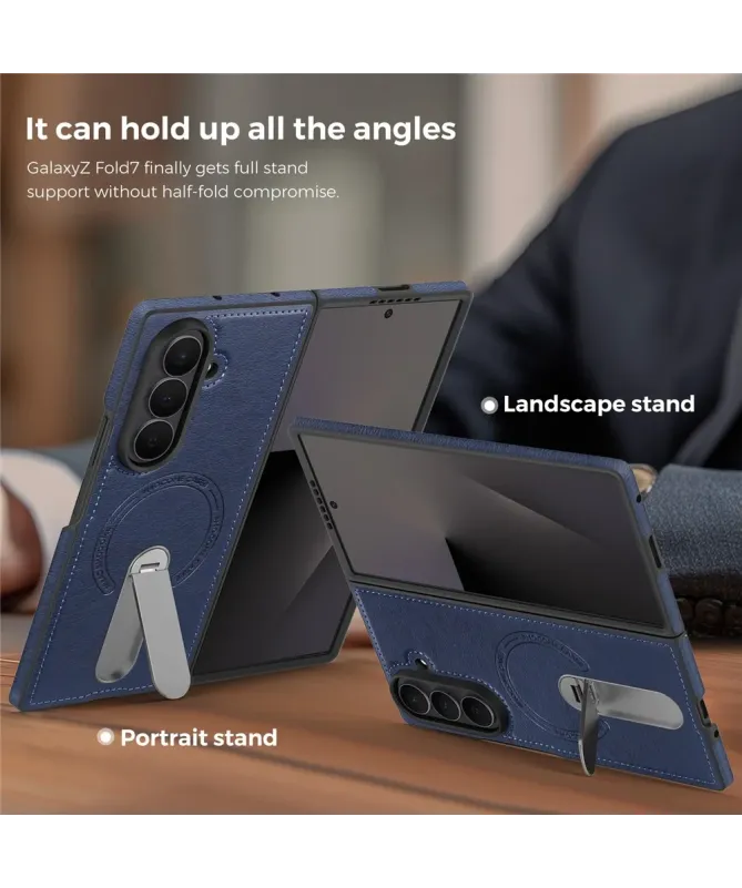 Coque Samsung Galaxy Z Fold 7 MagSafe avec Béquille Rotative 360°