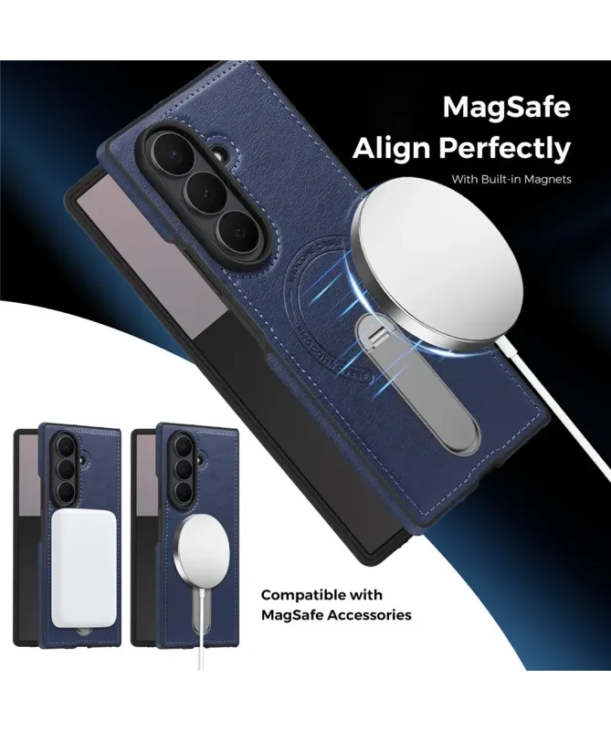 Coque Samsung Galaxy Z Fold 7 MagSafe avec Béquille Rotative 360°