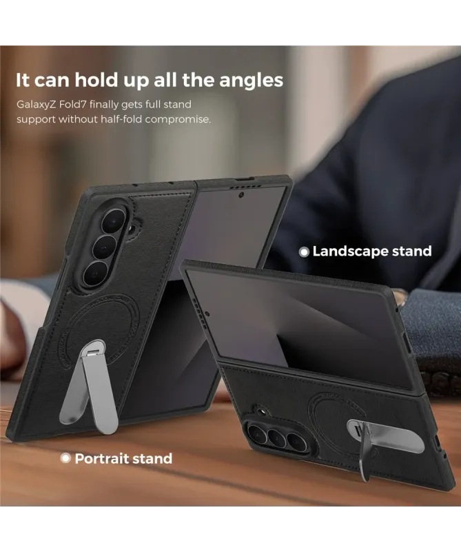 Coque Samsung Galaxy Z Fold 7 MagSafe avec Béquille Rotative 360°