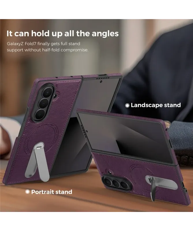Coque Samsung Galaxy Z Fold 7 MagSafe avec Béquille Rotative 360°