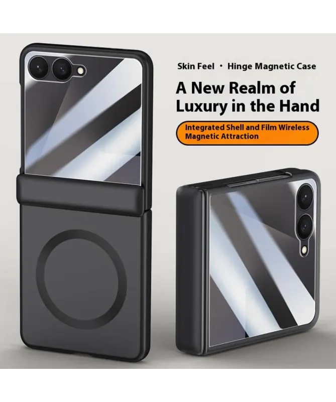 Coque Samsung Galaxy Z Flip 7 MagSafe avec Béquille et Film Privé