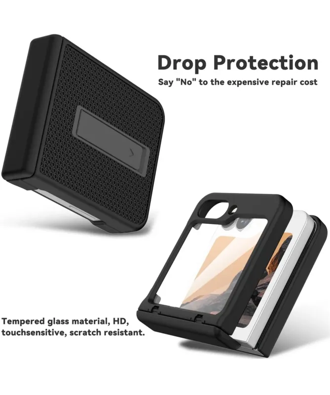 Coque Samsung Galaxy Z Flip 7 FE / Flip 6 Robuste avec Béquille