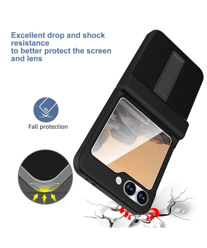 Coque Samsung Galaxy Z Flip 7 FE / Flip 6 Robuste avec Béquille