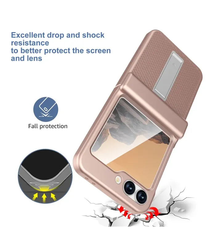 Coque Samsung Galaxy Z Flip 7 FE / Flip 6 Robuste avec Béquille