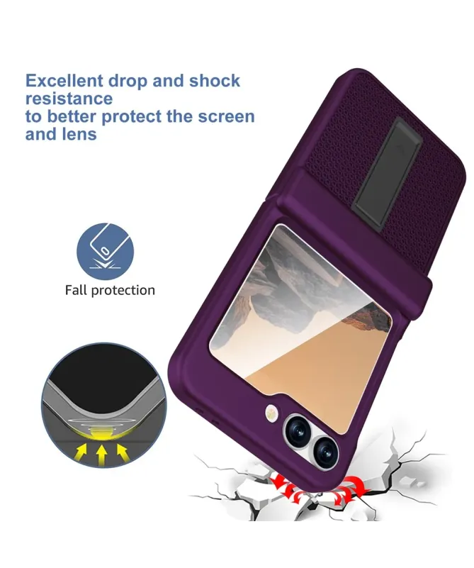 Coque Samsung Galaxy Z Flip 7 FE / Flip 6 Robuste avec Béquille