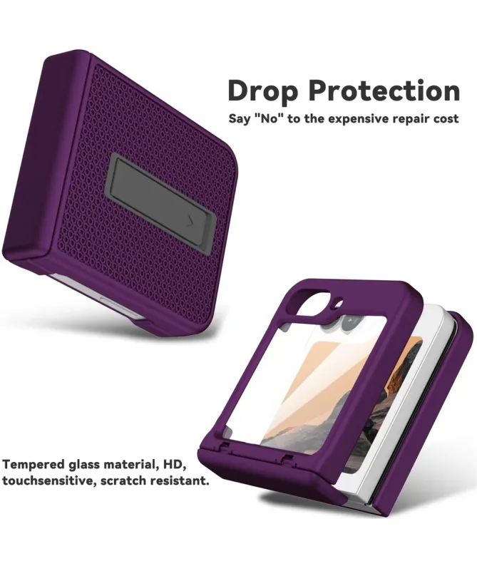 Coque Samsung Galaxy Z Flip 7 FE / Flip 6 Robuste avec Béquille