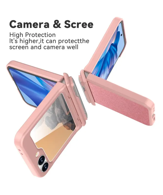 Coque Samsung Galaxy Z Flip 7 FE / Flip 6 Pailletée et Béquille