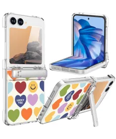 Coque Samsung Galaxy Z Flip 7 FE / Flip 6 Cœurs Fun et Béquille