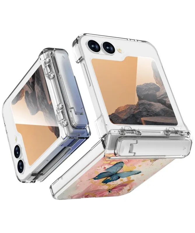 Coque Samsung Galaxy Z Flip 7 FE / Flip 6 Papillons avec Béquille