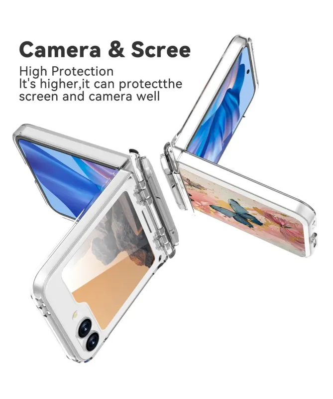 Coque Samsung Galaxy Z Flip 7 FE / Flip 6 Papillons avec Béquille