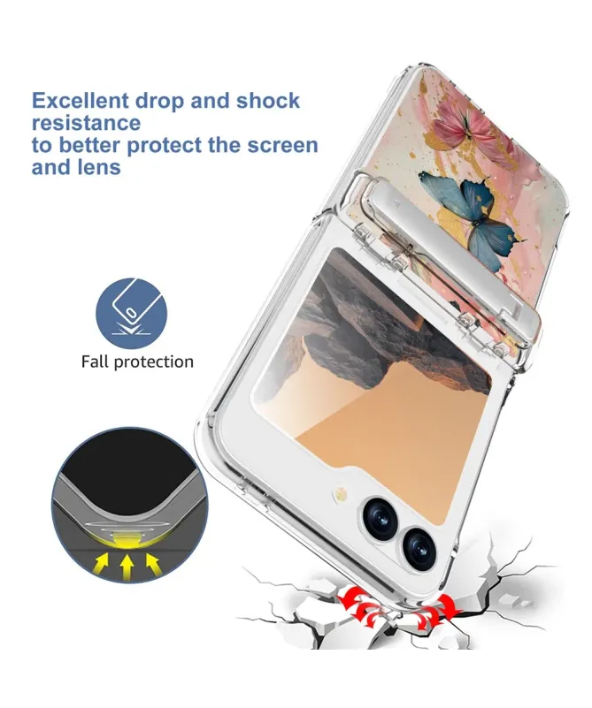 Coque Samsung Galaxy Z Flip 7 FE / Flip 6 Papillons avec Béquille