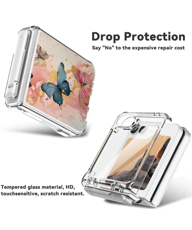 Coque Samsung Galaxy Z Flip 7 FE / Flip 6 Papillons avec Béquille