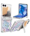 Coque Samsung Galaxy Z Flip 7 FE / Flip 6 Fleurs 3D avec Béquille