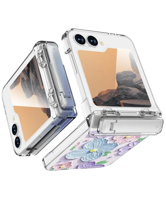 copie de Coque Samsung Z Flip 7 FE / Flip 6 Cœurs avec Béquille