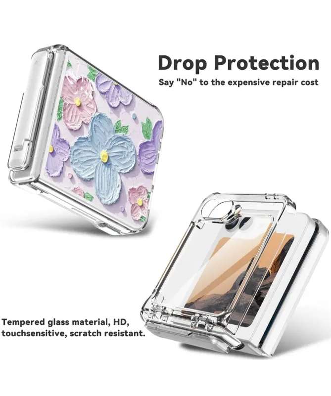 copie de Coque Samsung Z Flip 7 FE / Flip 6 Cœurs avec Béquille