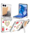 Coque Samsung Z Flip 7 FE / Flip 6 Cœurs avec Béquille