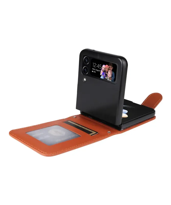Coque Samsung Galaxy Z Flip 4 avec Porte-cartes Rabattable