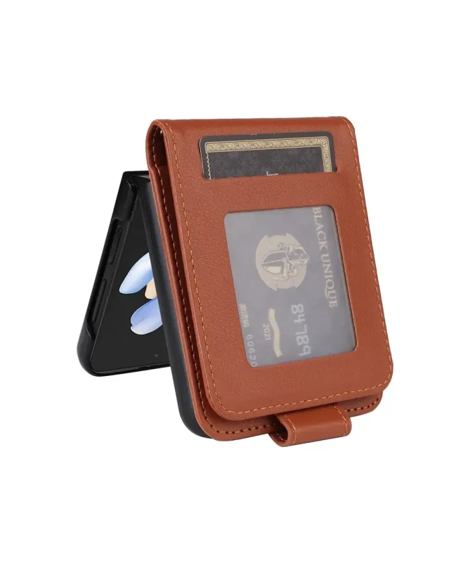 Coque Samsung Galaxy Z Flip 4 avec Porte-cartes Rabattable