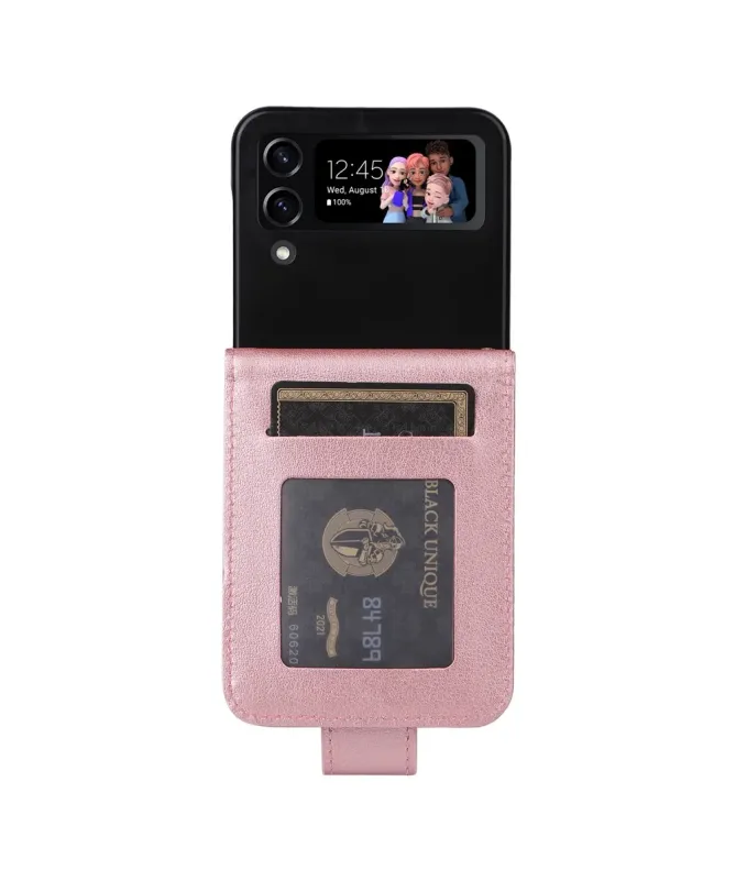 Coque Samsung Galaxy Z Flip 4 avec Porte-cartes Rabattable