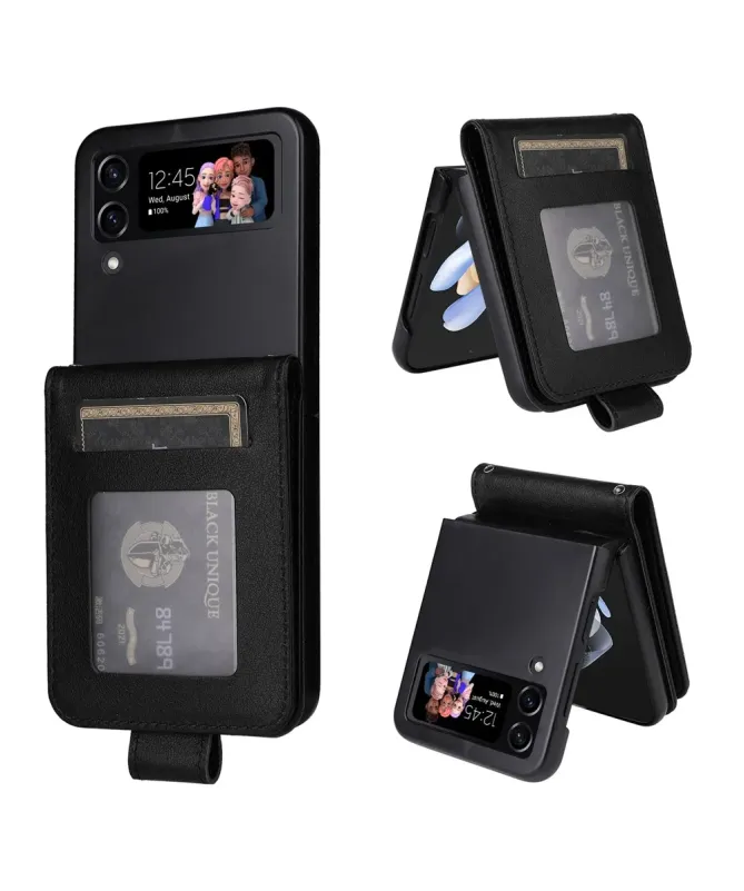 Coque Samsung Galaxy Z Flip 4 avec Porte-cartes Rabattable