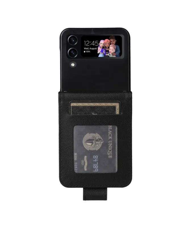 Coque Samsung Galaxy Z Flip 4 avec Porte-cartes Rabattable