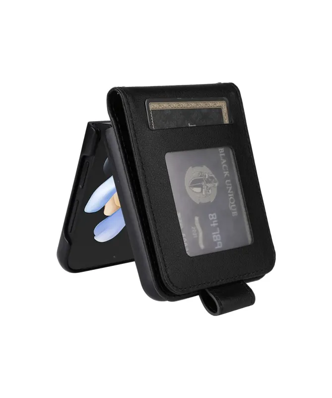 Coque Samsung Galaxy Z Flip 4 avec Porte-cartes Rabattable