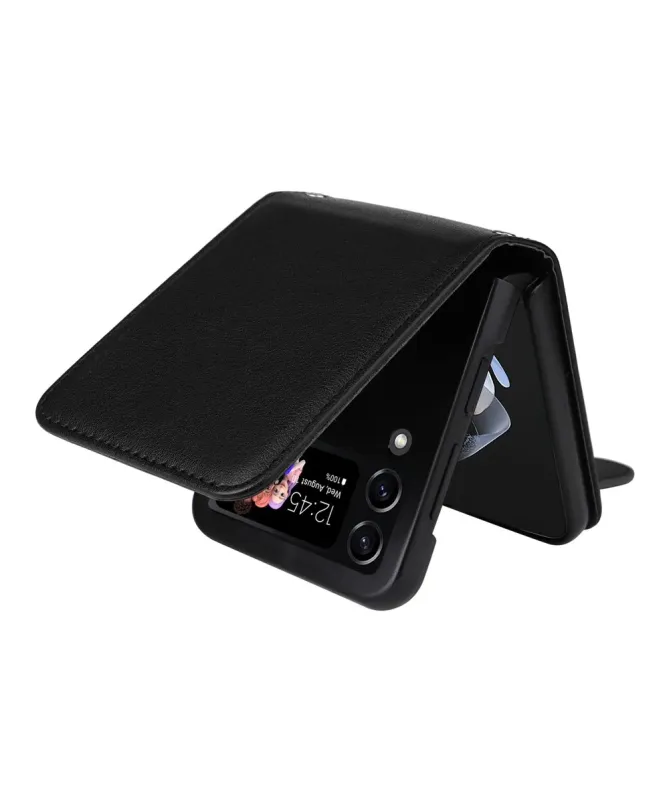 Coque Samsung Galaxy Z Flip 4 avec Porte-cartes Rabattable