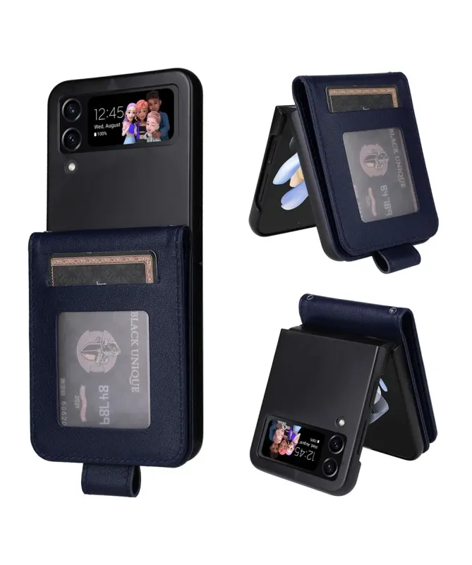 Coque Samsung Galaxy Z Flip 4 avec Porte-cartes Rabattable
