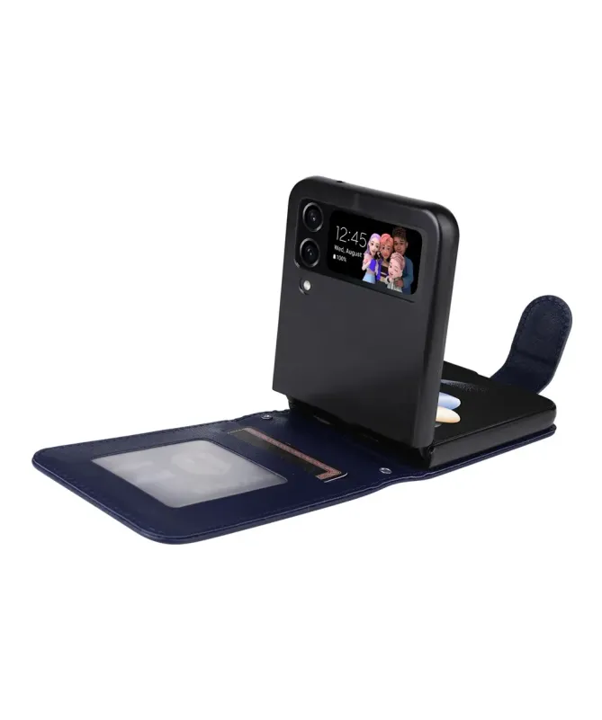 Coque Samsung Galaxy Z Flip 4 avec Porte-cartes Rabattable