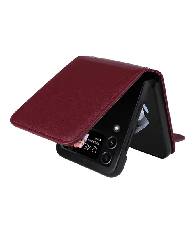 Coque Samsung Galaxy Z Flip 4 avec Porte-cartes Rabattable