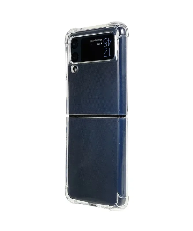 Coque Samsung Galaxy Z Flip 4 Transparente Coins Renforcés