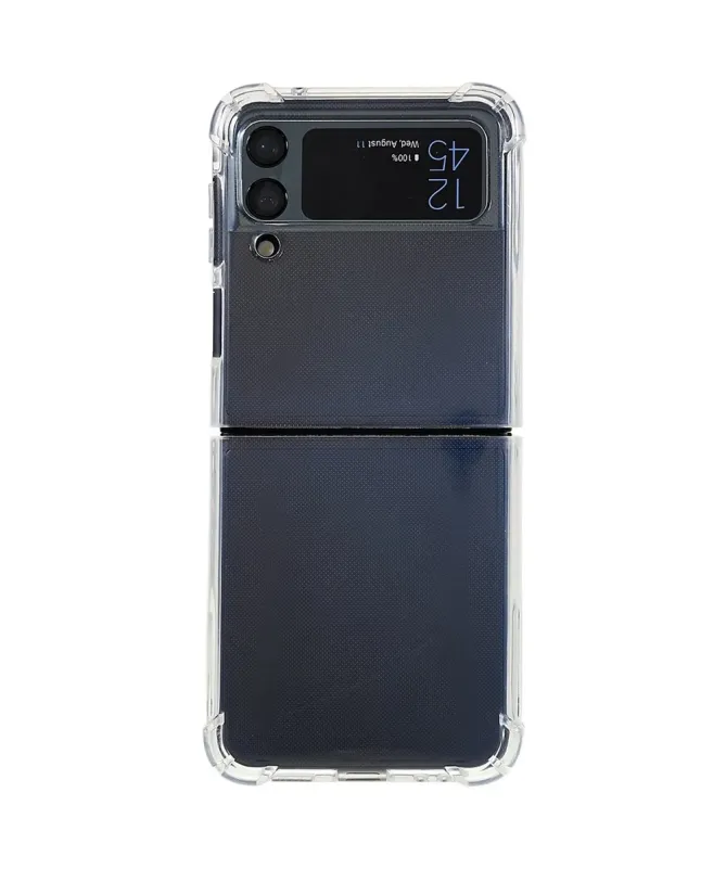Coque Samsung Galaxy Z Flip 4 Transparente Coins Renforcés