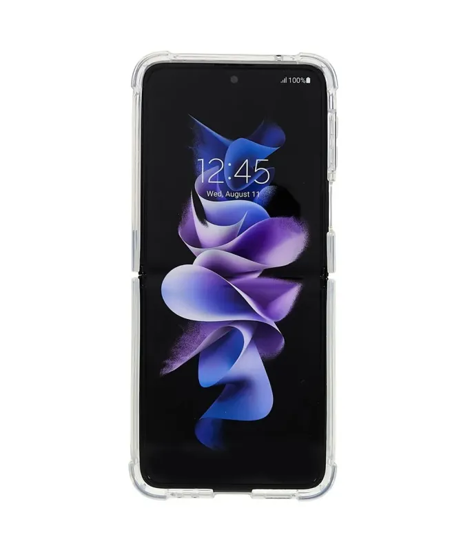 Coque Samsung Galaxy Z Flip 4 Transparente Coins Renforcés