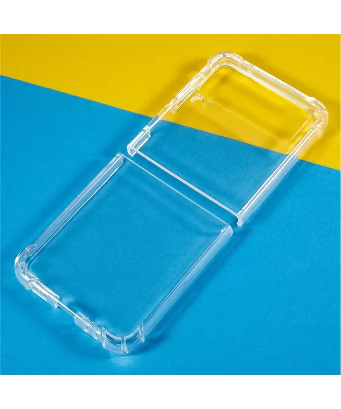Coque Samsung Galaxy Z Flip 4 Transparente Coins Renforcés