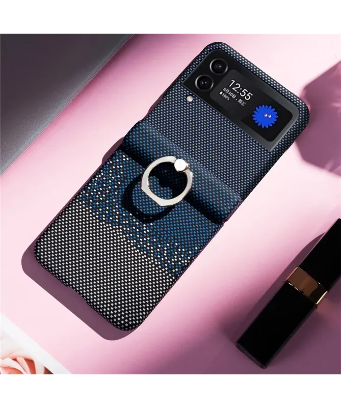 Coque Samsung Galaxy Z Flip 4 / Flip 3 Pixel Art avec Anneau