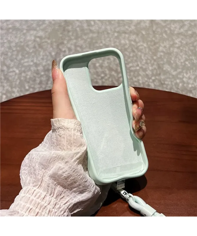 Coque iPhone 16 Pro Silicone Liquide avec Dragonne