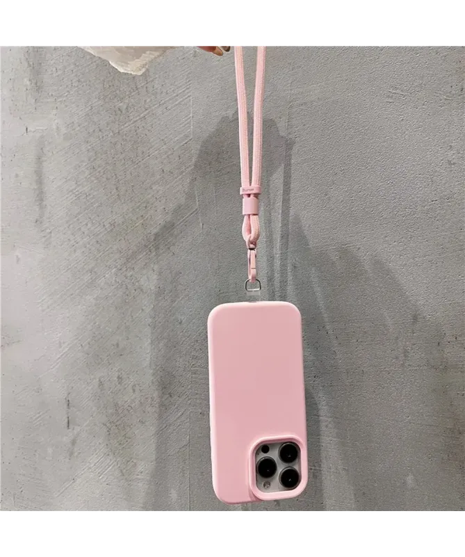 Coque iPhone 16 Pro Silicone Liquide avec Dragonne