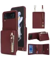 Housse Samsung Z Flip 4 Portefeuille Sac Bandoulière