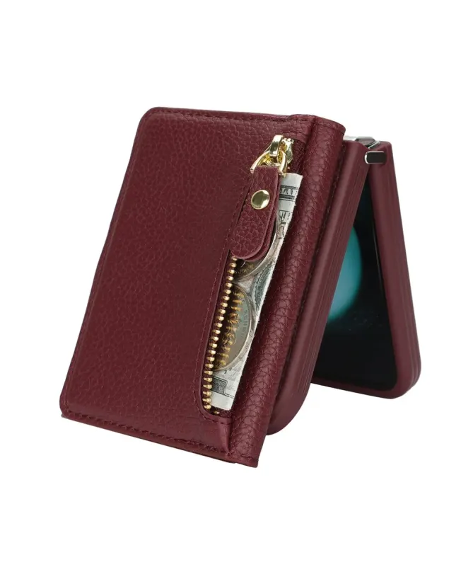 Housse Samsung Z Flip 4 Portefeuille Sac Bandoulière