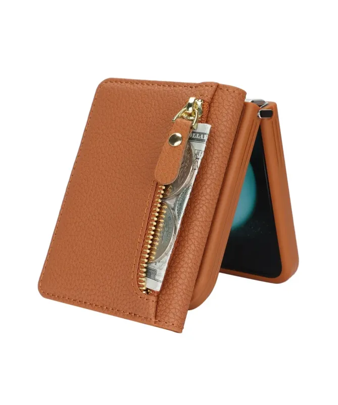 Housse Samsung Z Flip 4 Portefeuille Sac Bandoulière