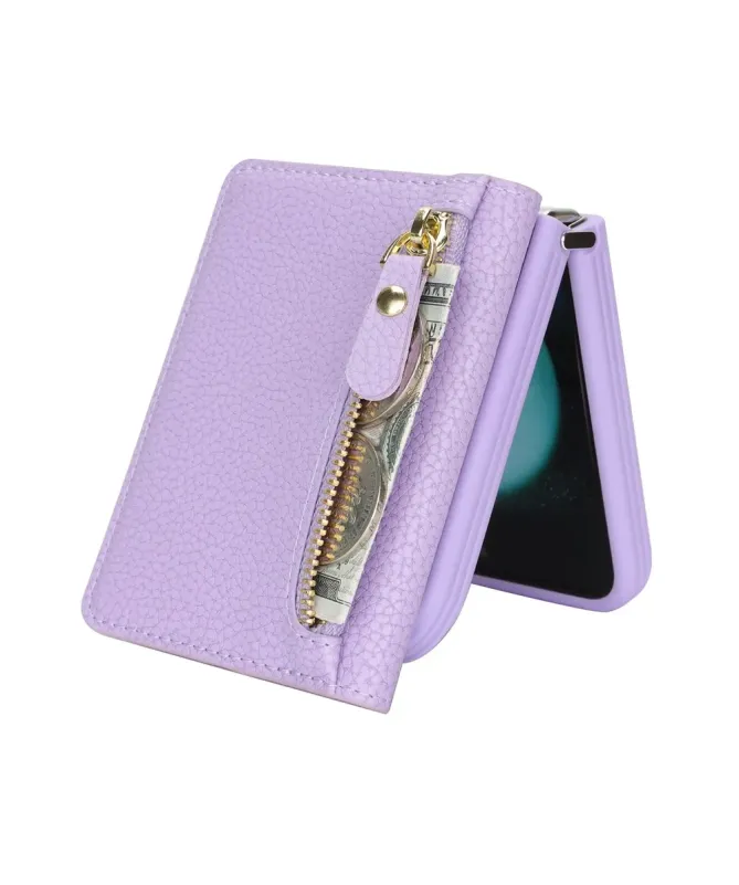 Housse Samsung Z Flip 4 Portefeuille Sac Bandoulière
