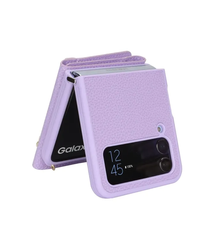 Housse Samsung Z Flip 4 Portefeuille Sac Bandoulière