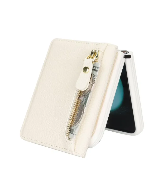 Housse Samsung Z Flip 4 Portefeuille Sac Bandoulière