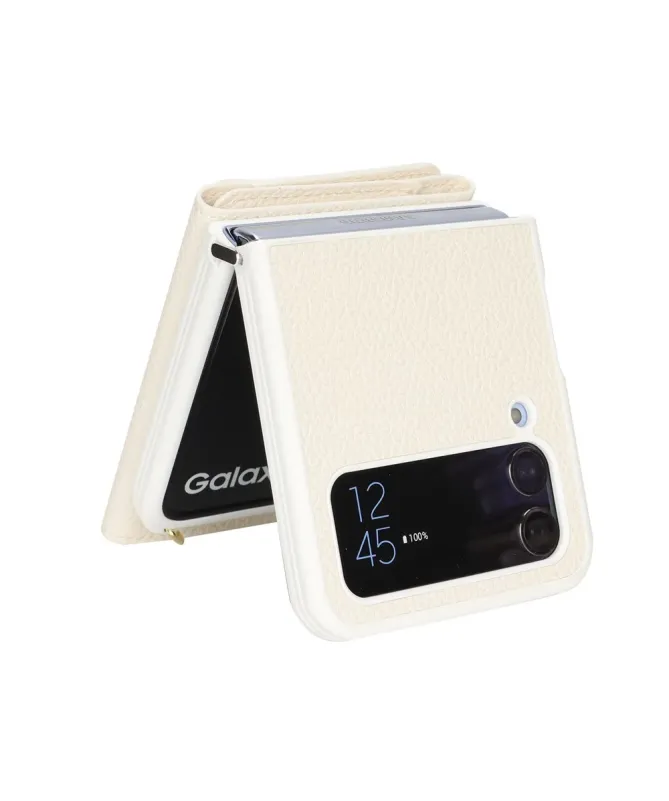 Housse Samsung Z Flip 4 Portefeuille Sac Bandoulière