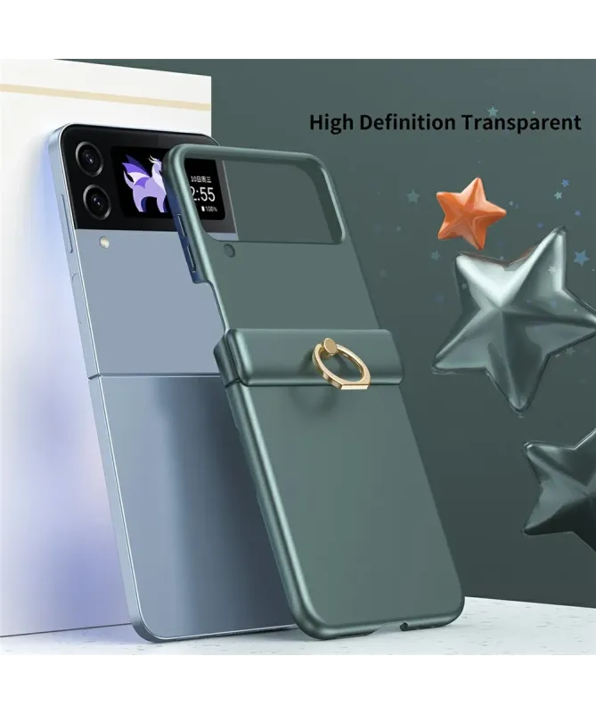 Coque Samsung Galaxy Z Flip 4 Antichoc avec Anneau Support